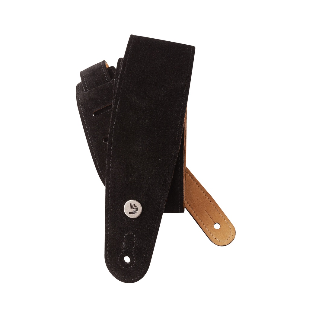 D'Addario Suede Guitar Strap Black
