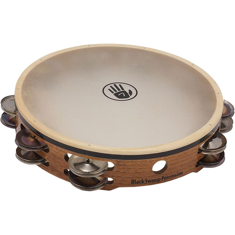 Black Swamp 10" SoundArt Double Row Chromium/Silver Tambourine Calf