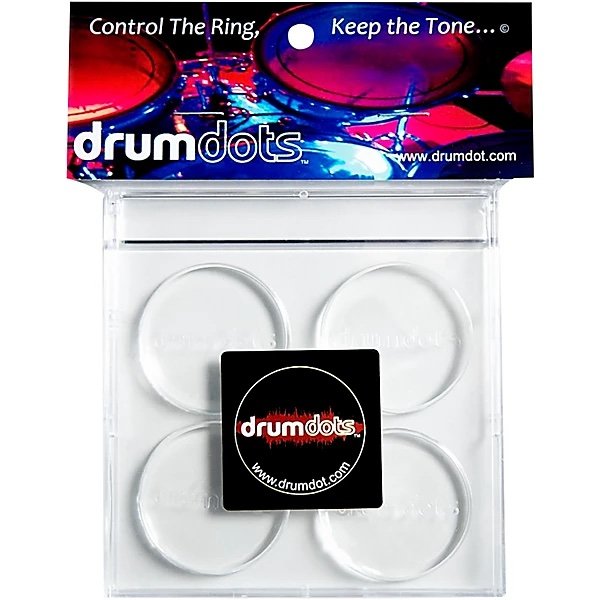 DRUMDOTS Drum Dampeners - Regular Size (4 Pack)