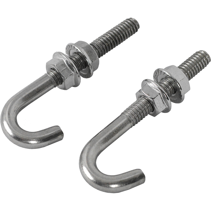 Dynasty Bass Carrier J-Bolt for Drum Eye Bolts w/ Lock Nuts (Sold Individually)
