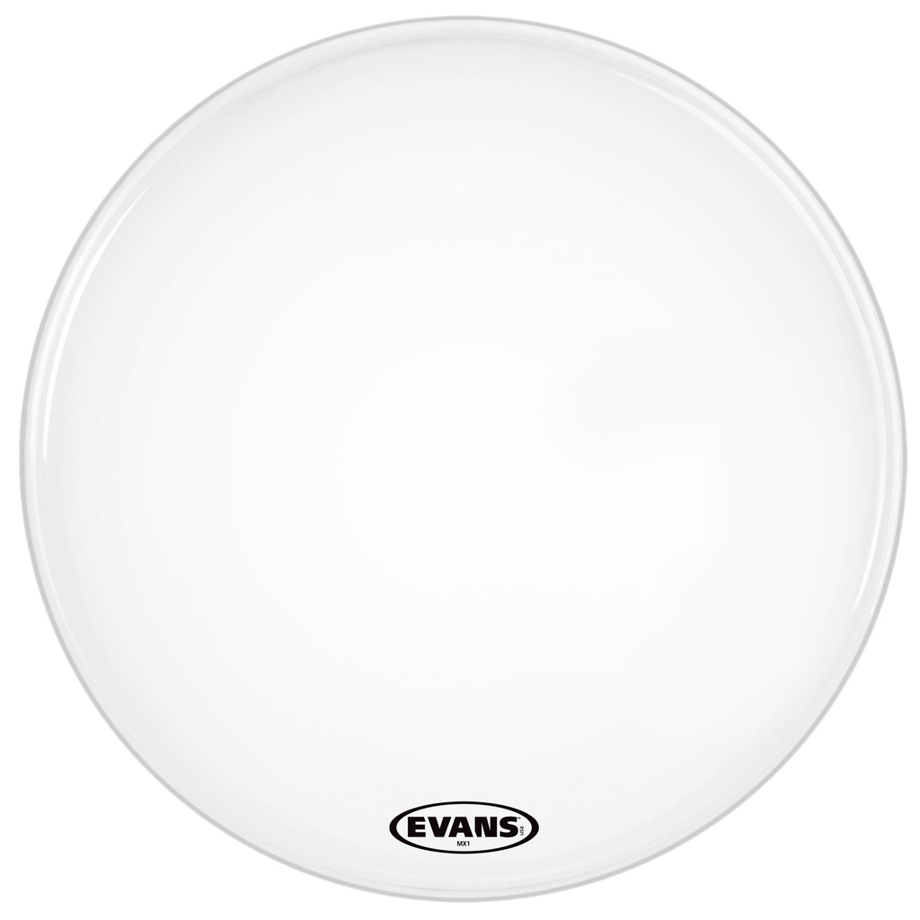 [BD24MX1W] Evans 24" MX1 White Marching Bass Head