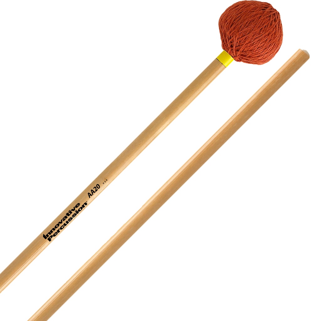 [AA20] Innovative Percussion AA20 Rattan Series Medium Soft Marimba/Vibraphone Mallets
