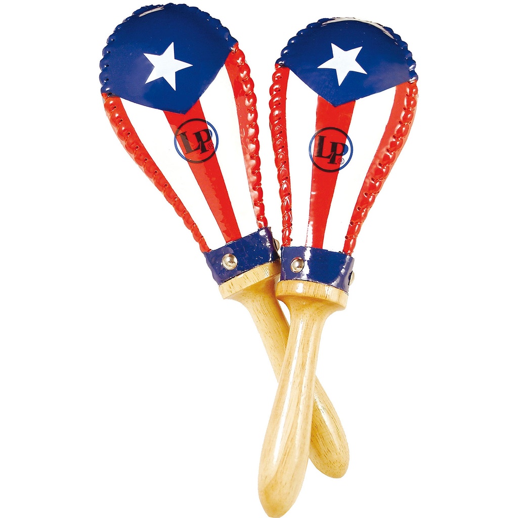 LP Maracas Rawhide Salsa Puerto Rico Flag