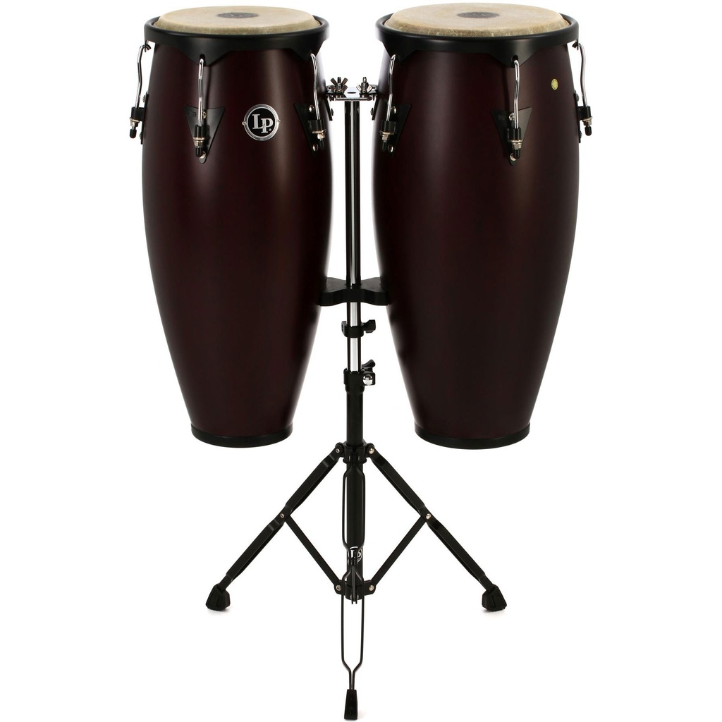 LP 10" & 11" City Conga Set w/ Stand in Black