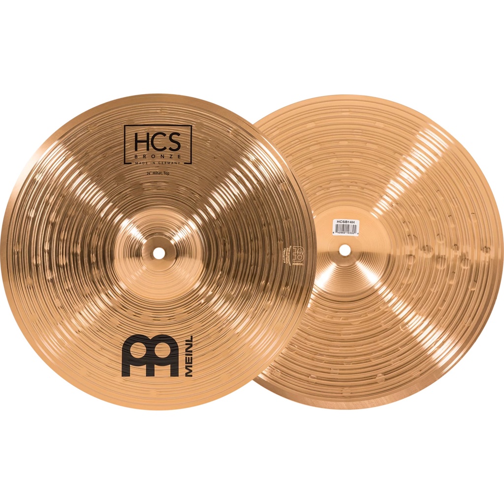 Meinl 14" HCS Bronze Hi Hat Cymbals