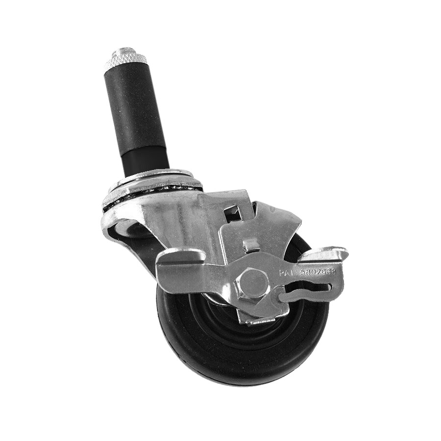 Musser 3" Brake Caster for Height Adjustable Frame