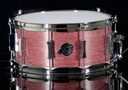 PORK PIE PERCUSSION  6.5" X 14" MAPLE SNARE DRUM IN "LILAC WINE" FINISH (PURPLE HEART)