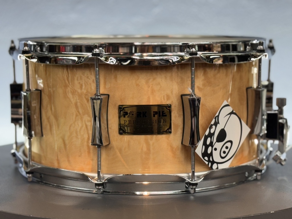 [PP7X14CSTSN-CM] Pork Pie Percussion 7X14 CURLY MAPLE HI-GLOSS MAPLE MAX SHELL