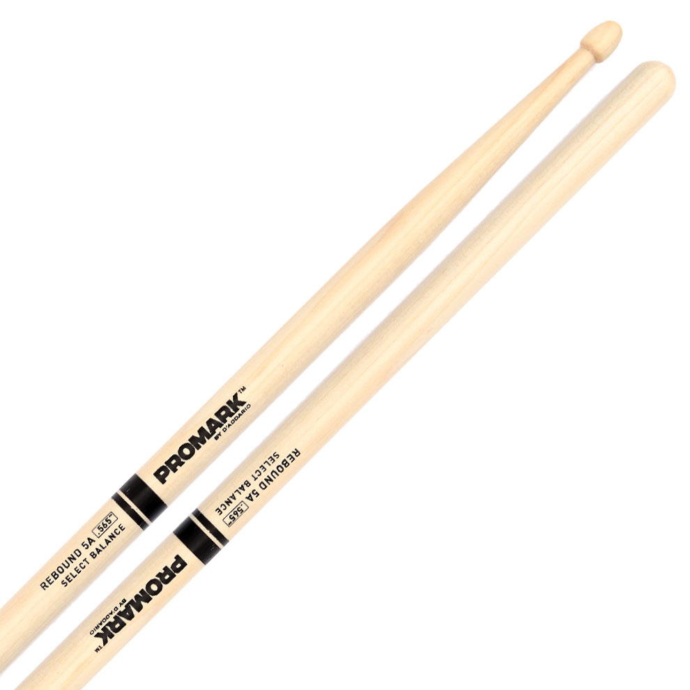 [RBH565AW] Promark Rebound 5A Hickory Drumsticks w/ Acorn Wood Tips