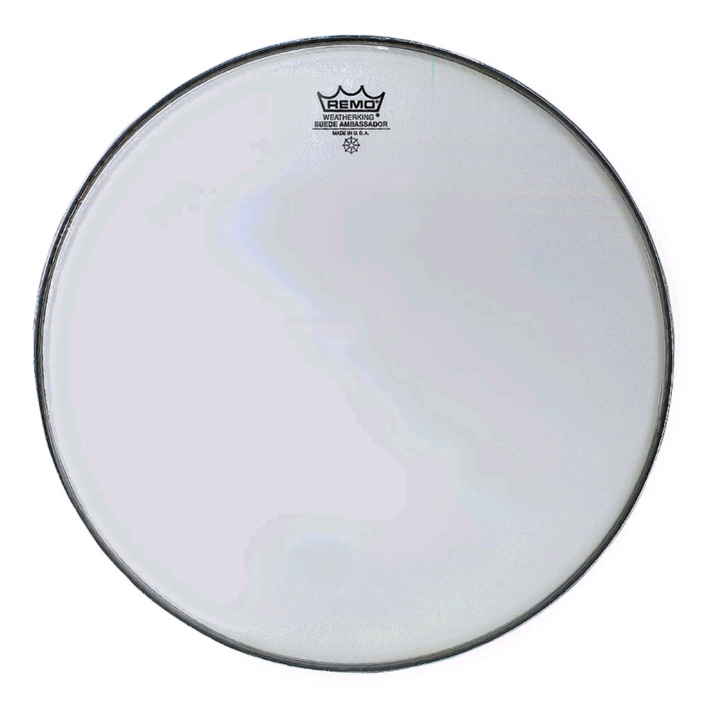 Remo 16" Ambassador White Suede Drum Head