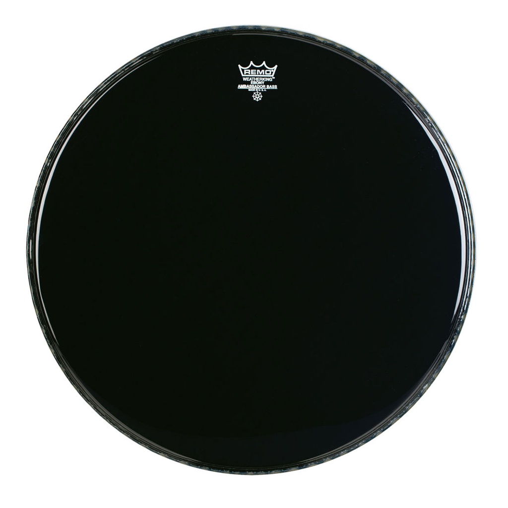 Remo 30" Ambassador Ebony Crimplock Marching Bass Drum Head