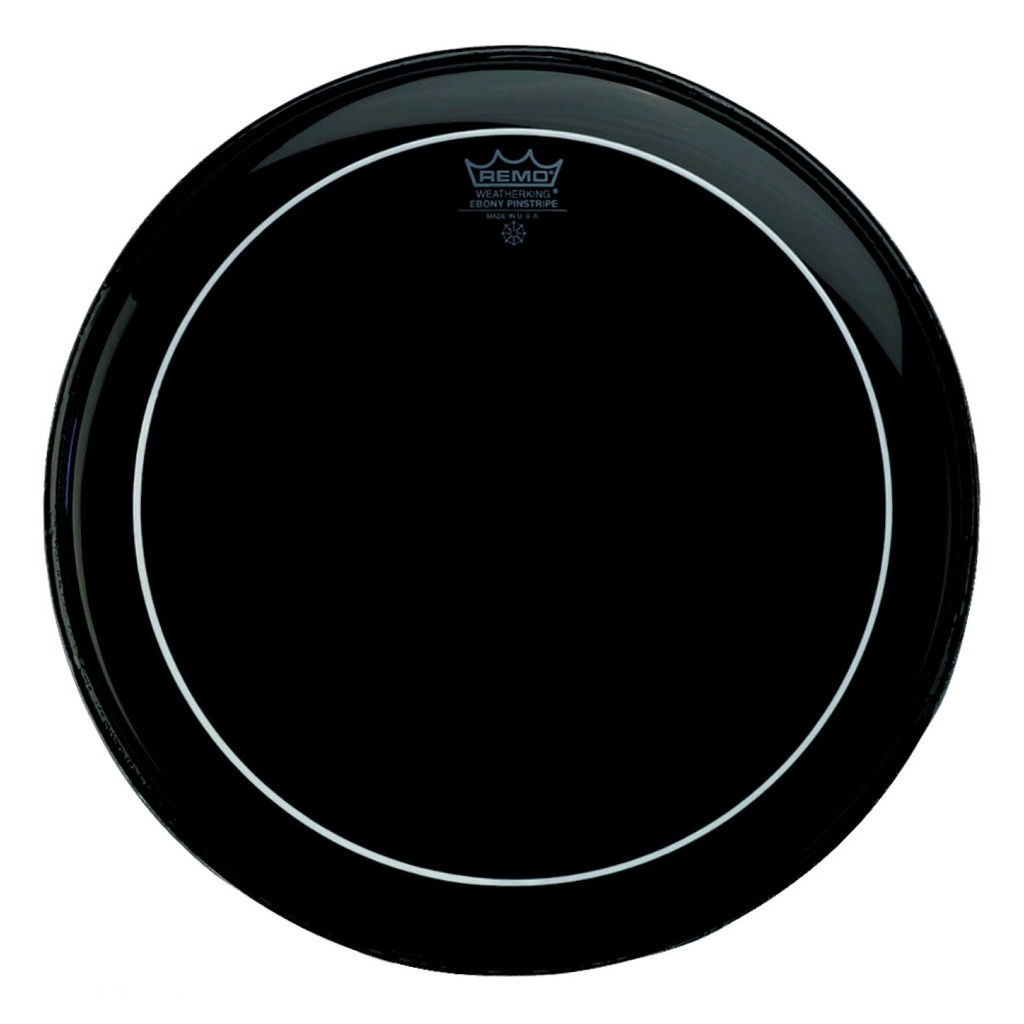 Remo 24" Pinstripe Ebony Bass Drum Head