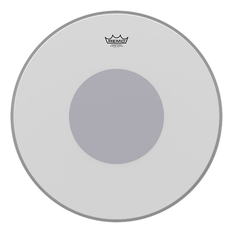 Remo 22" Powerstroke P3 Coated Bass Drum Head with Black Dot