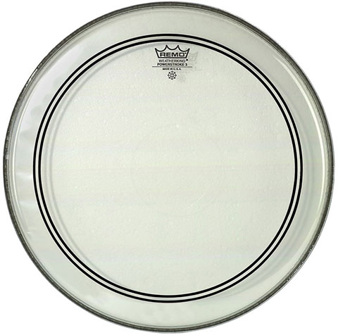 Remo 20" Powerstroke P3 Clear Bass Drum Head with Falam Patch