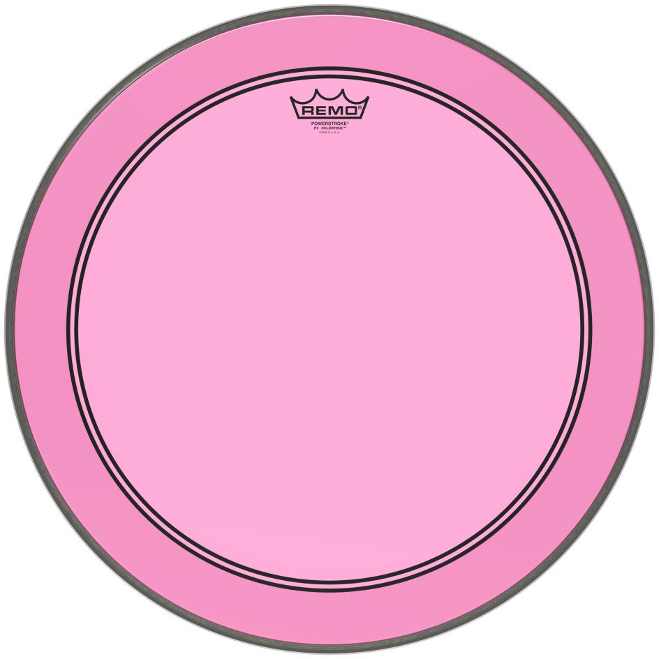 Remo 20" Powerstroke P3 Colortone Pink Bass Drum Head