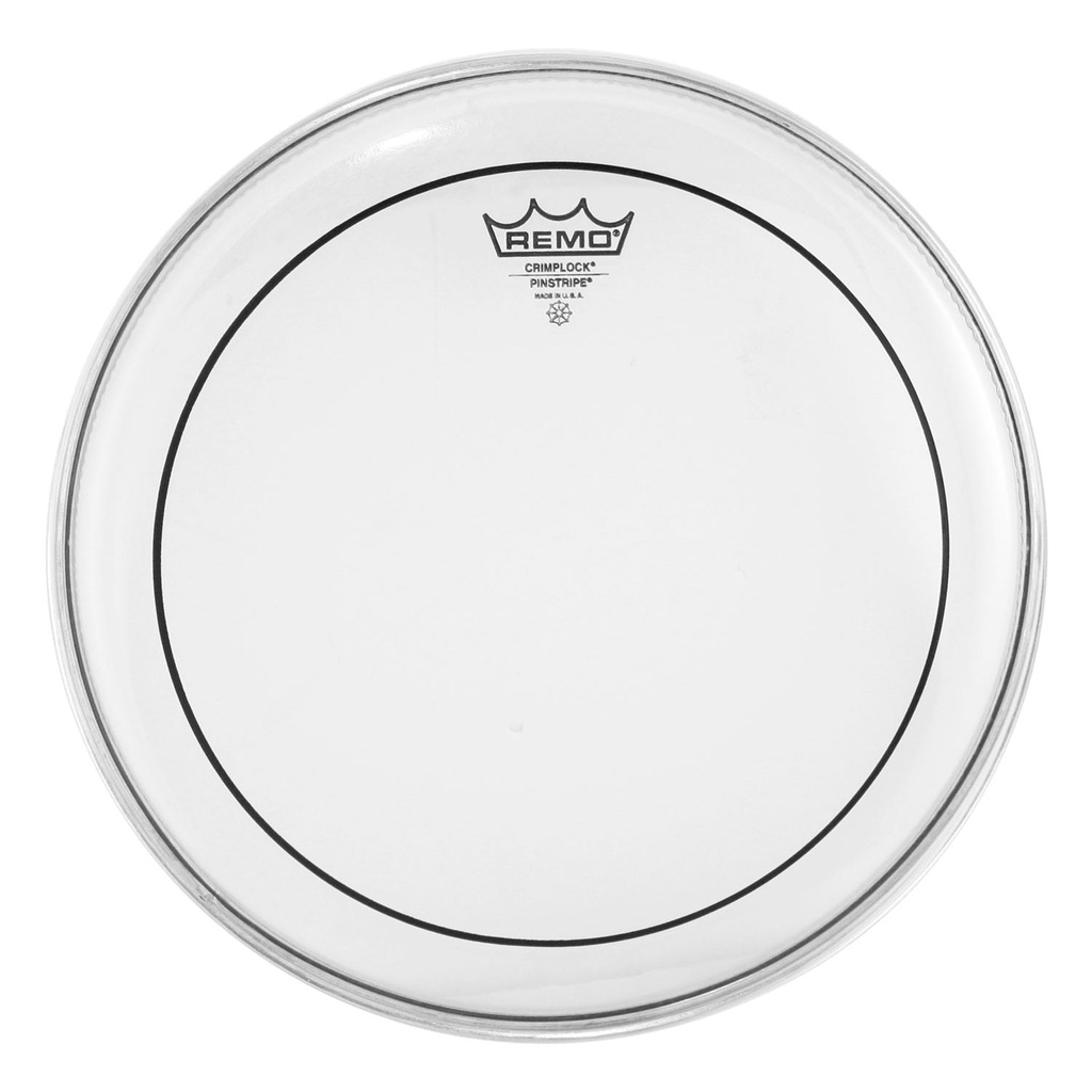 Remo 14" Pinstripe Clear Crimplock Marching Tenor Drum Head