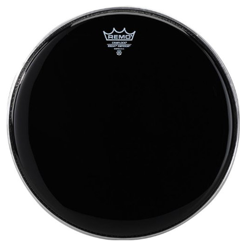 [PS-0412-MP-] Remo 12" Pinstripe Ebony Crimplock Marching Tenor Drum Head