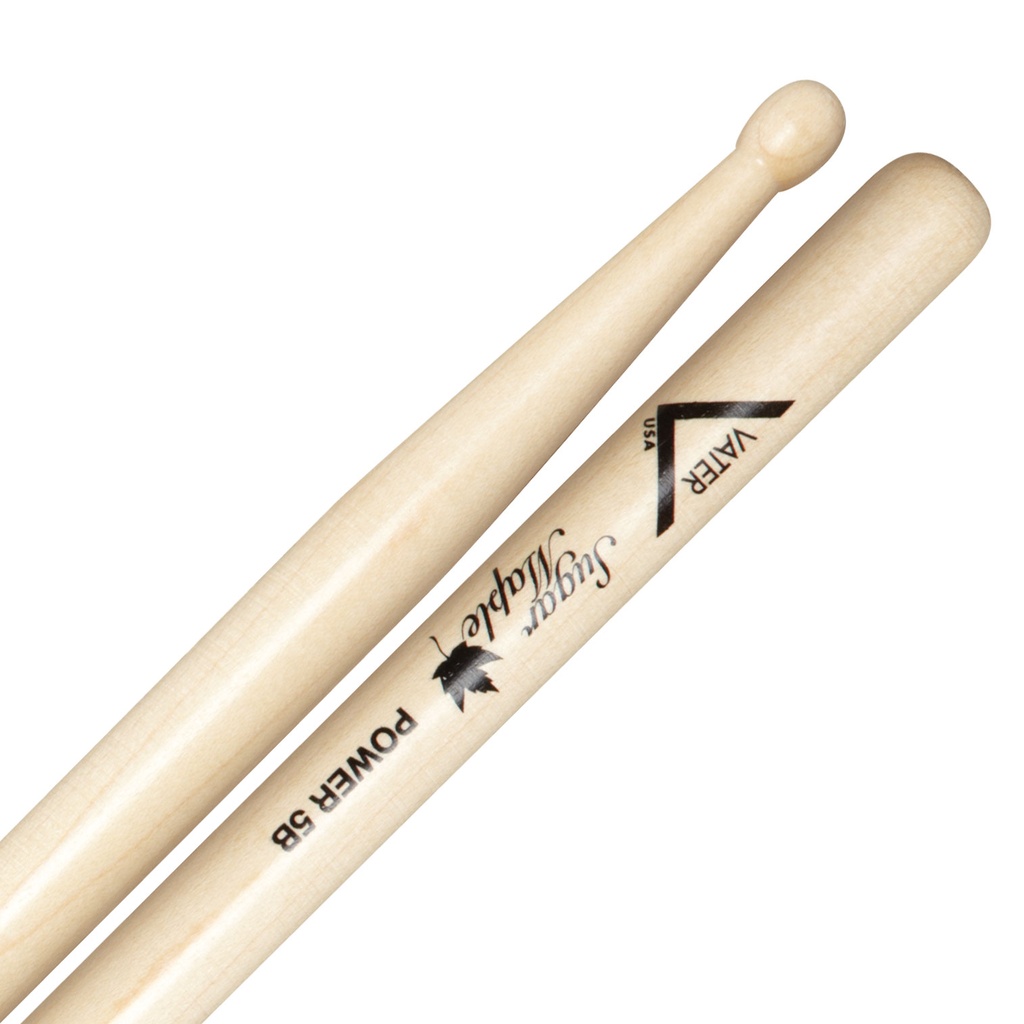 [VSMP5BW] Vater Sugar Maple Power 5B Sticks with Wood Tips