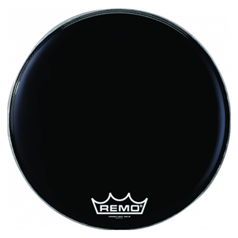 [PM-1416-MP-] Remo 16" Powermax Ebony Crimplock Marching Bass Drum Head