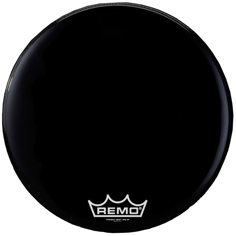 Remo 18" Powermax Ebony Crimplock Marching Bass Drum Head