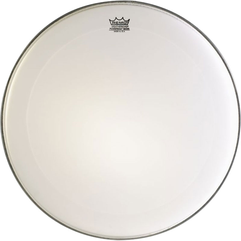 [PM-1016-MP-] Remo 16" Powermax Ultra White Crimplock Marching Bass Drum Head