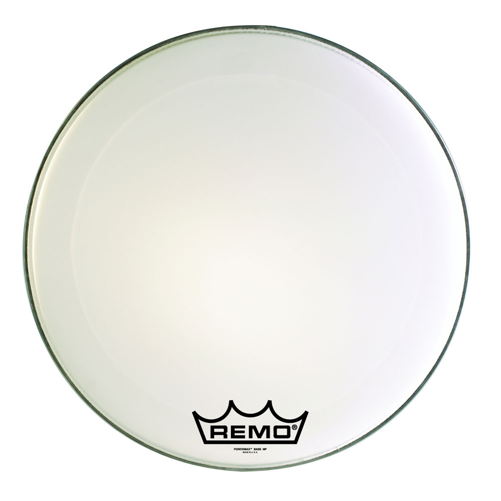 [PM-1022-MP-] Remo 22" Powermax Ultra White Crimplock Marching Bass Drum Head