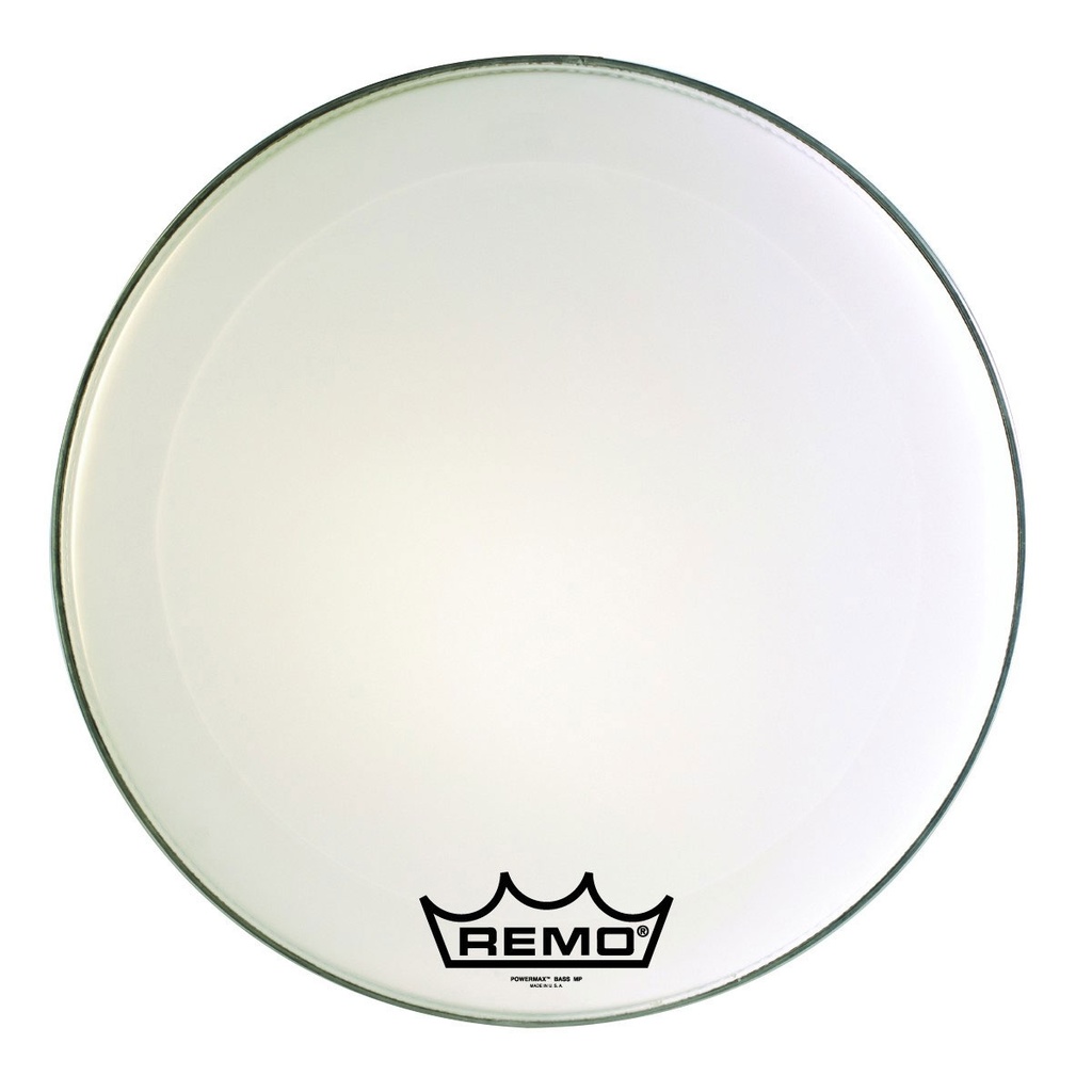 [PM-1024-MP-] Remo 24" Powermax Ultra White Crimplock Marching Bass Drum Head