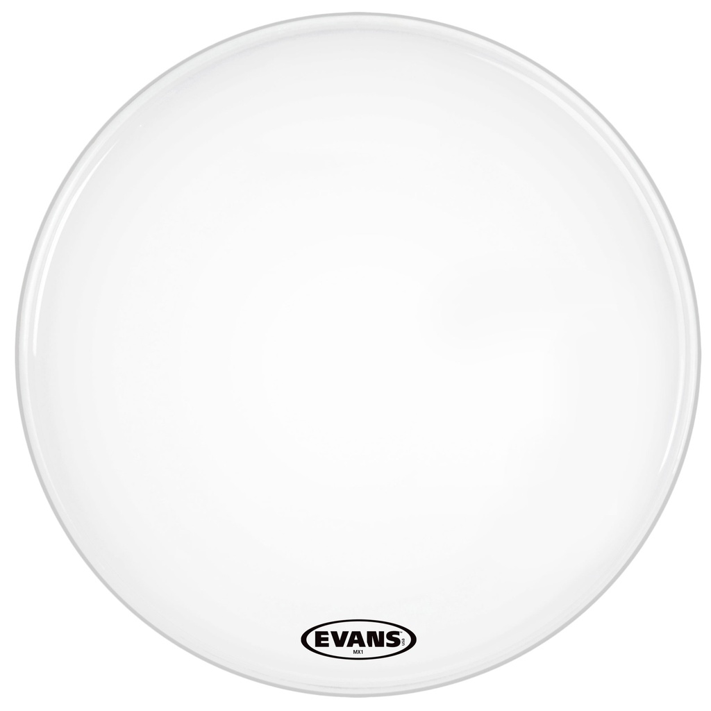 Evans 26" MX1 White Marching Bass Head