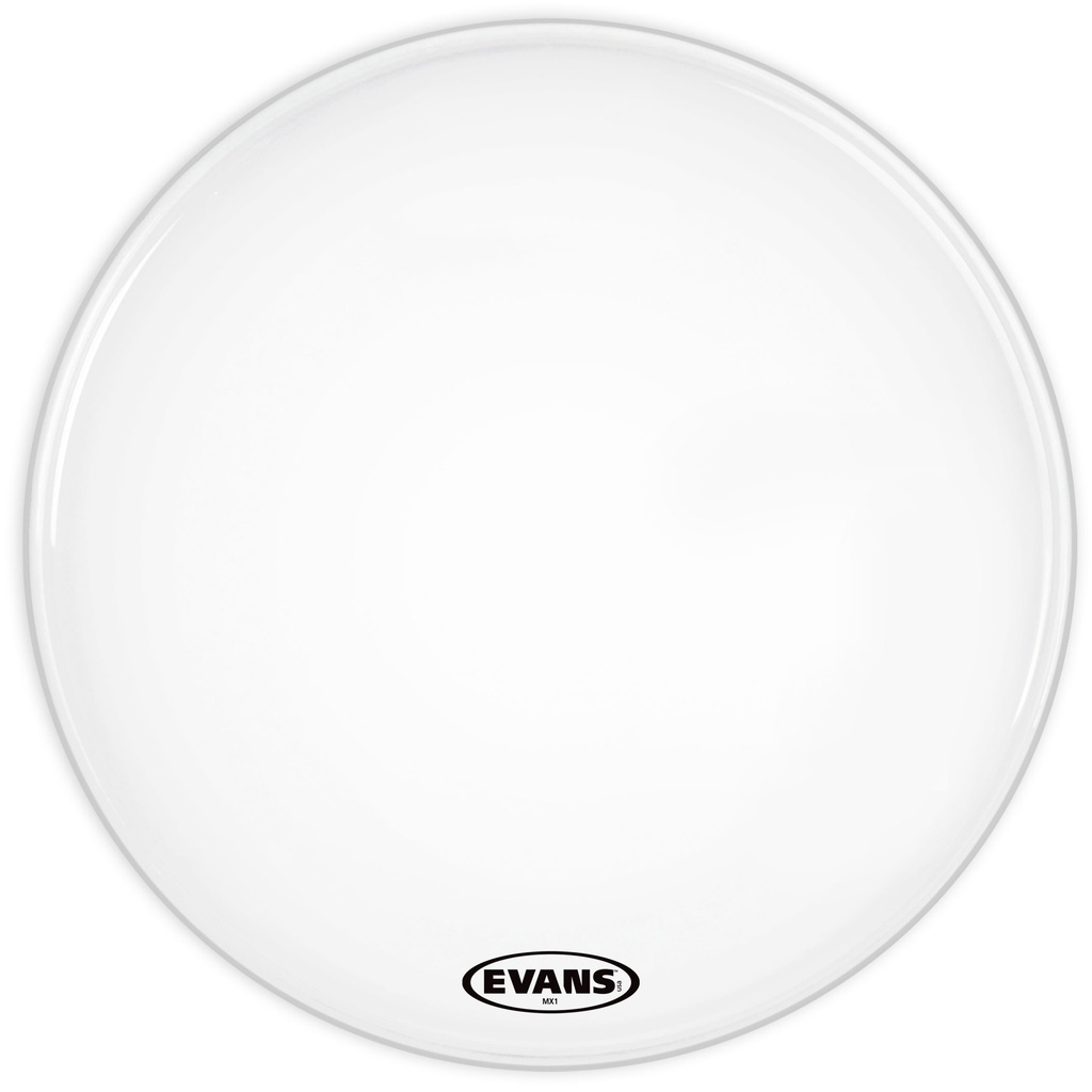 Evans 30" MX1 White Marching Bass Head
