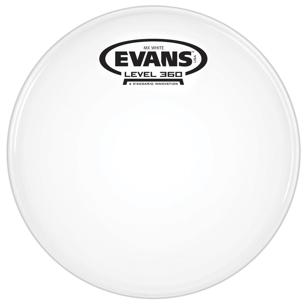 [TT12MXW] Evans 12" MX White Marching Tenor Head