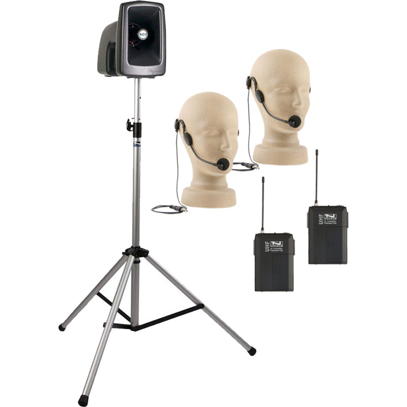 Anchor Audio MegaVox Basic Pack 2 (PA Stand & 2 Mics)