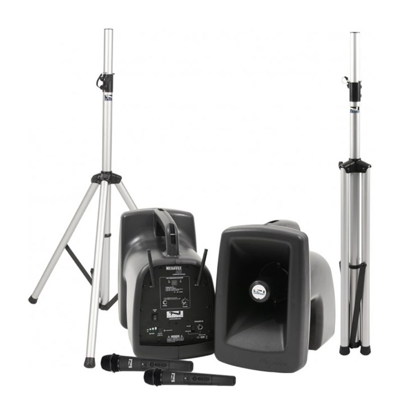 Anchor Audio MegaVox Deluxe AIR Pack 2 (PA AIR Speaker Stands & 2 Mics)