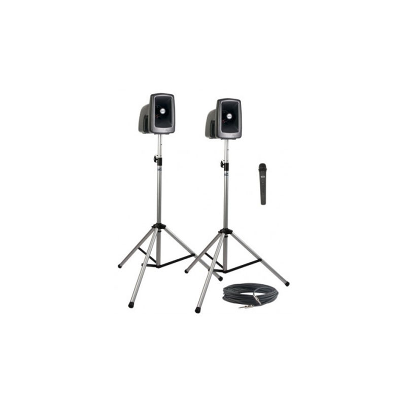Anchor Audio MegaVox Deluxe Pack 1 (PA Speaker Cable Stands & 1 Mic)