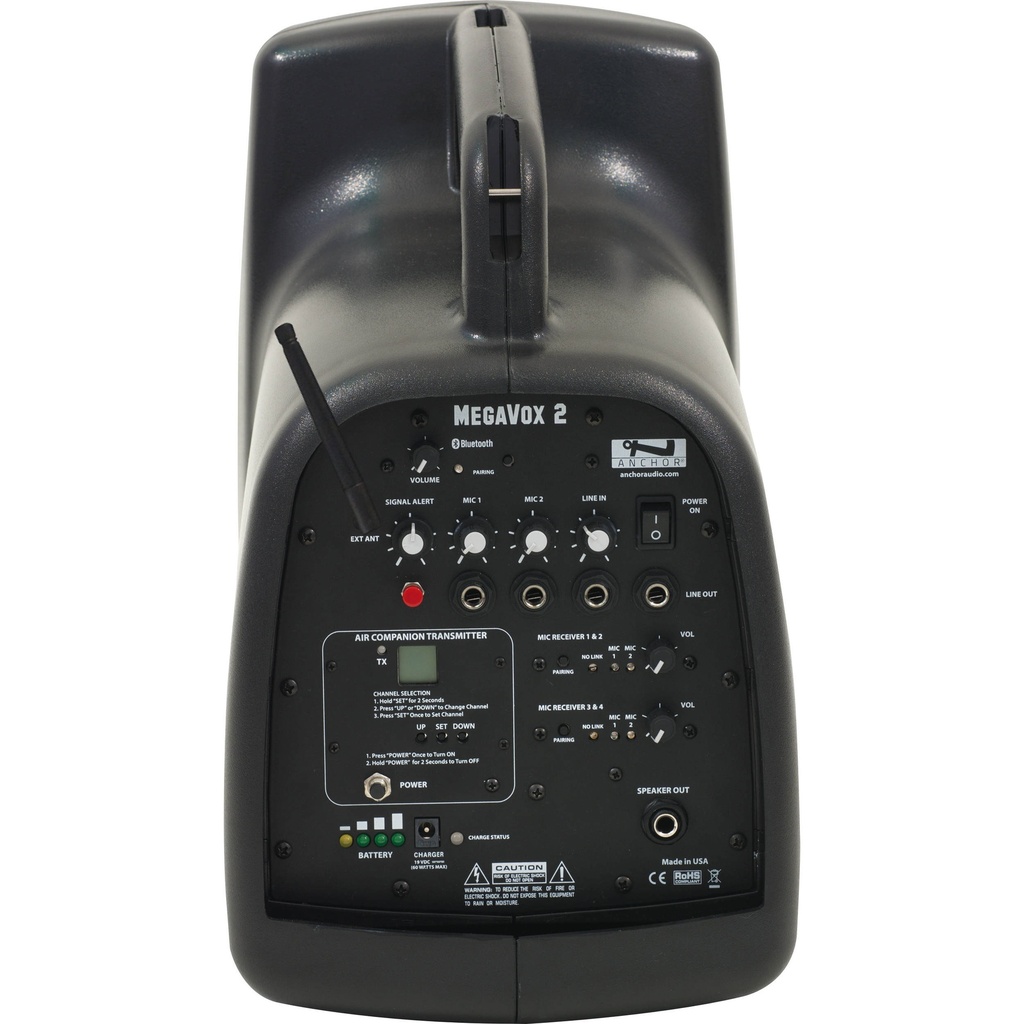 Anchor Audio MegaVox w/ Bluetooth AIR Transmitter & Two Dual Receivers