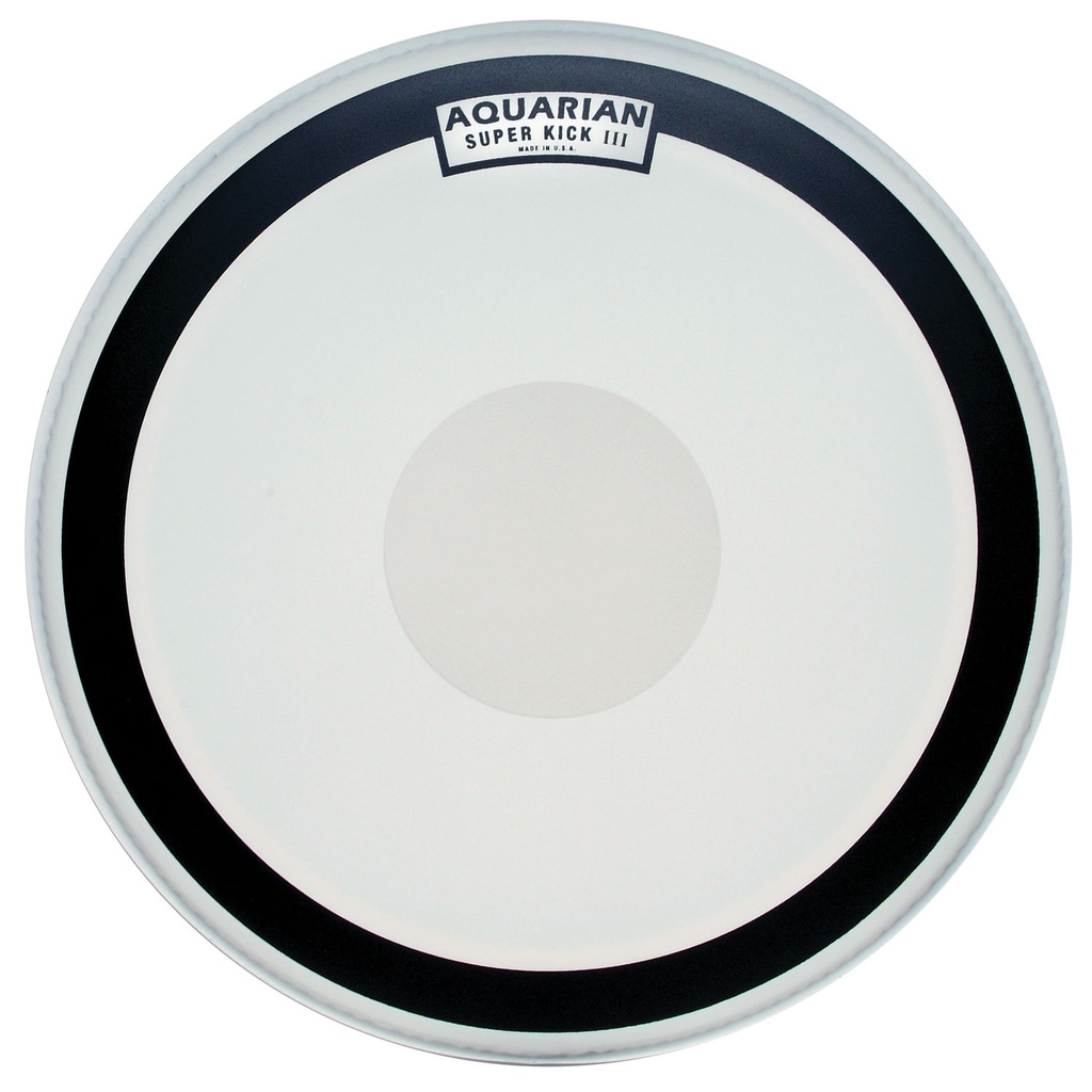 Aquarian 22" Coated Super-Kick Single Ply with Dot