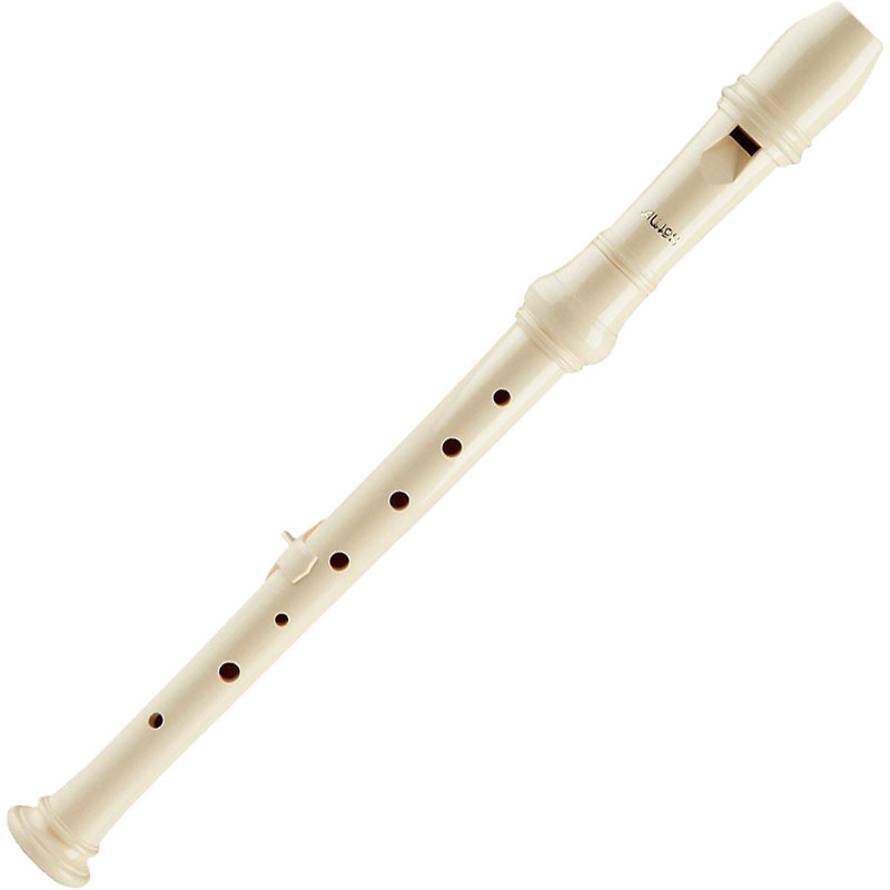 Aulos Two Piece Soprano Recorder w/ German Fingering
