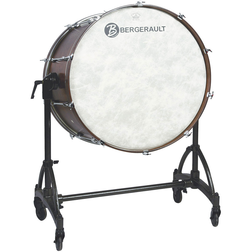 Bergerault 40" x 22" Concert Series Bass Drum w/ Tilting Stand