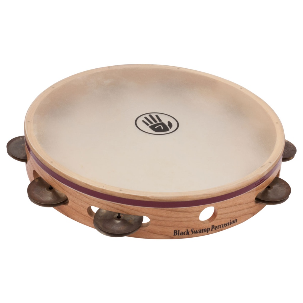 Black Swamp 10" S3 Series Single Row Tambourine Calf Head