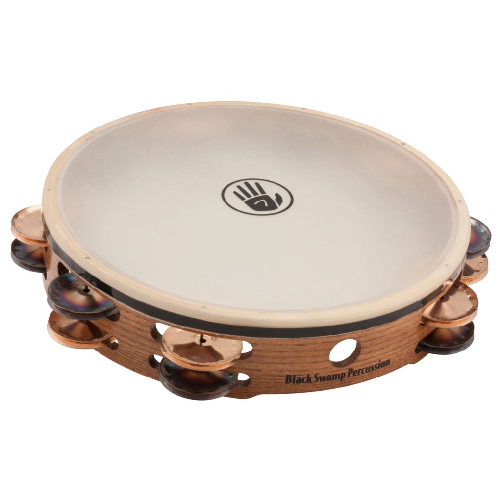 Black Swamp 10" SoundArt Dbl Row Chromium/Bronze Tambourine Synthetic