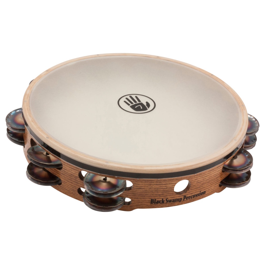 Black Swamp 10" SoundArt Double Row Chromium Tambourine Synthetic Head