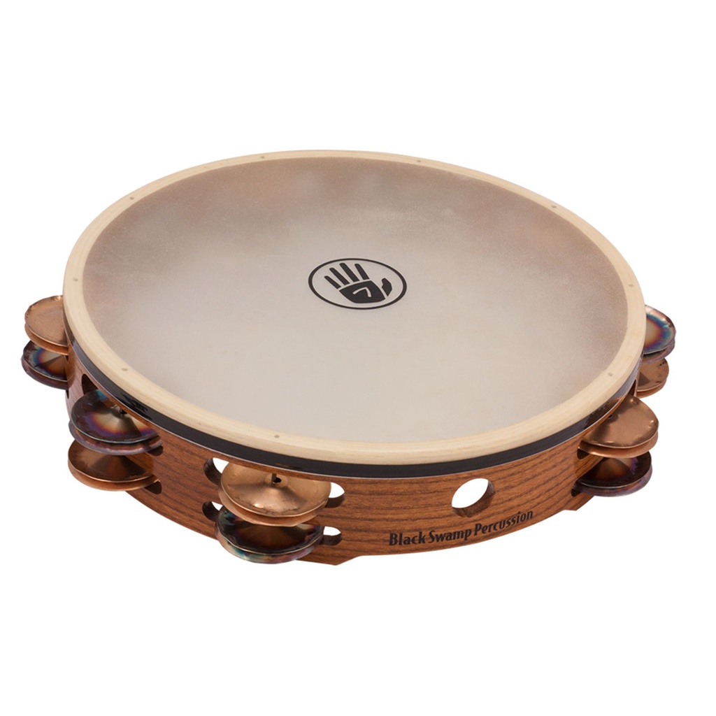 Black Swamp 10" SoundArt Double Row Chromium/Bronze Tambourine Calf