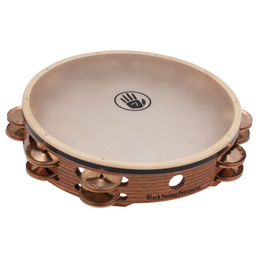 Black Swamp 10" SoundArt Double Row Copper Tambourine Calf Head