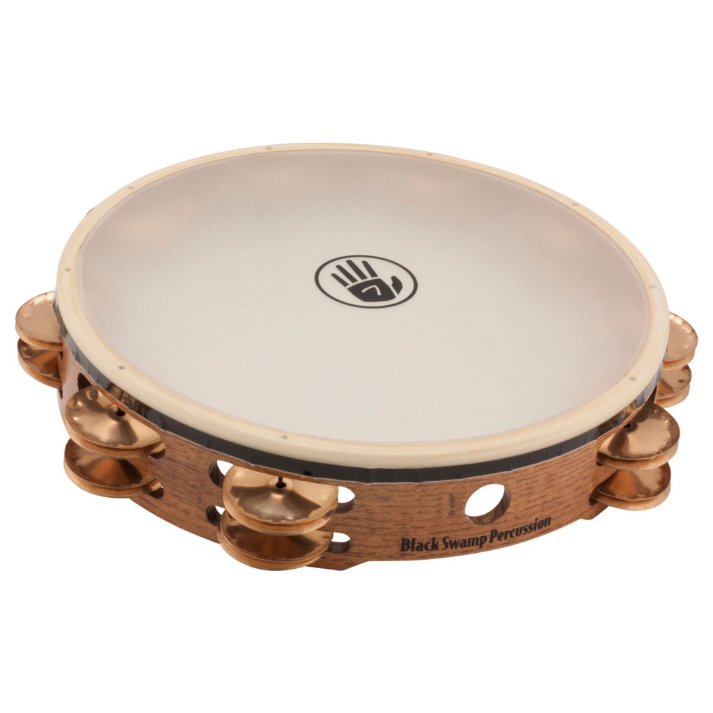 Black Swamp 10" SoundArt Double Row Copper Tambourine Synthetic Head