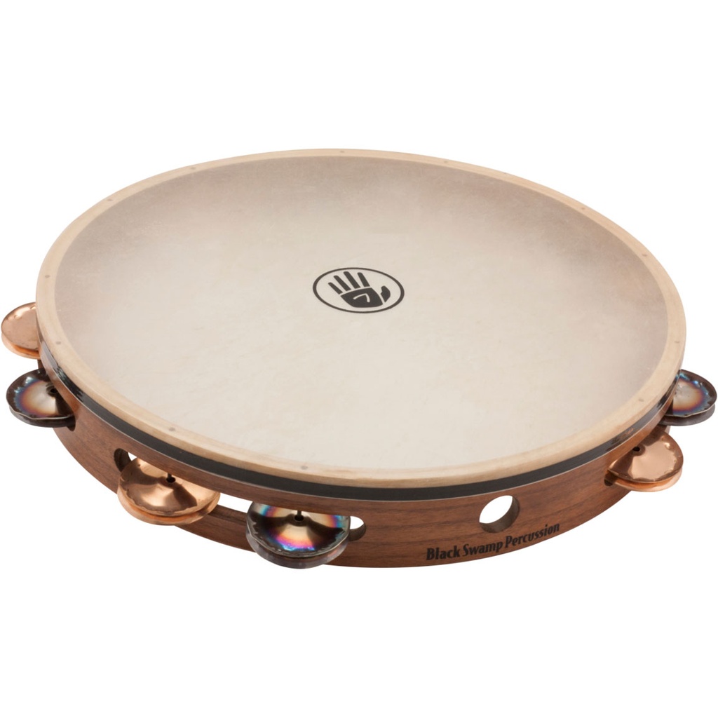 Black Swamp 12" SoundArt Single Row Chromium/Bronze Tambourine Calf