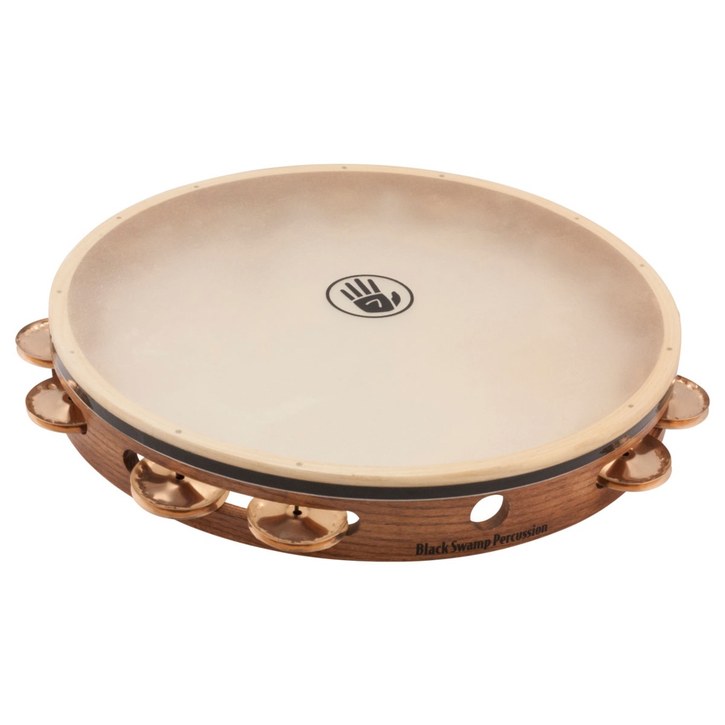 Black Swamp 12" SoundArt Single Row Copper Tambourine Calf Head
