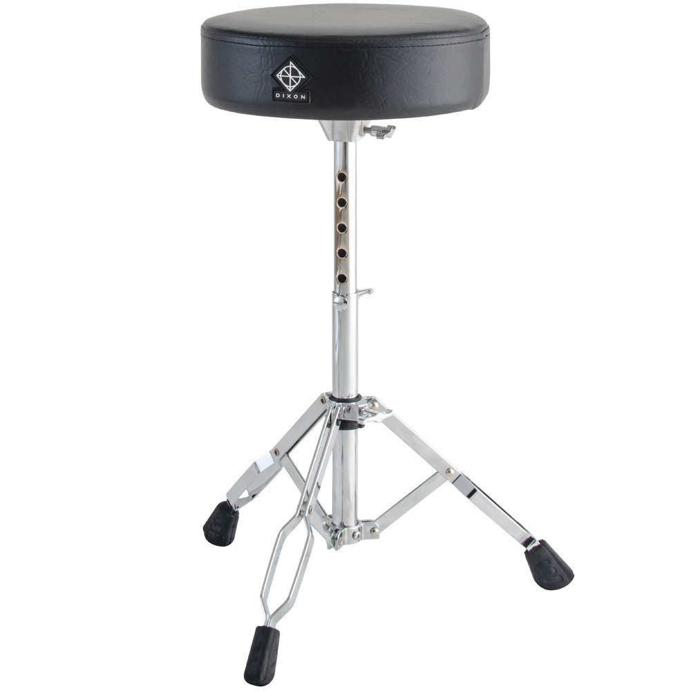 Dixon 70-Series Light Duty Double-Braced Round Throne 12" Black Vinyl (PSN7)