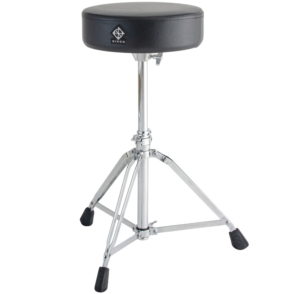Dixon 80-Series Medium Duty Double-Braced Round Throne 12" Black Vinyl (PSN8)