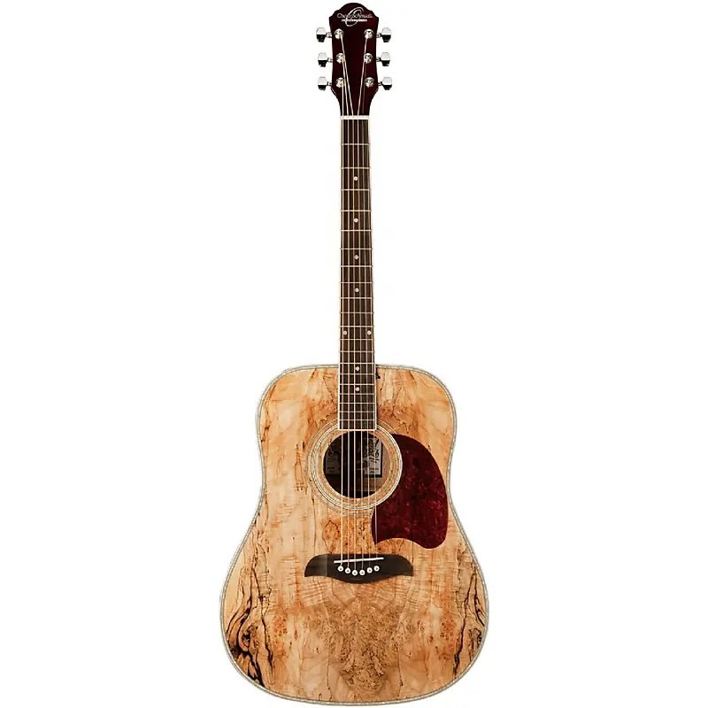 Dreadnought Acoustic Spalted Maple Top