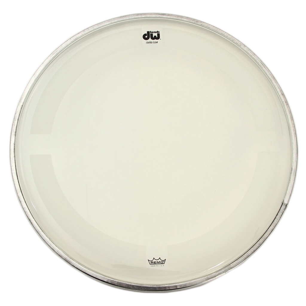 DW 15" Coated Clear Drum Head