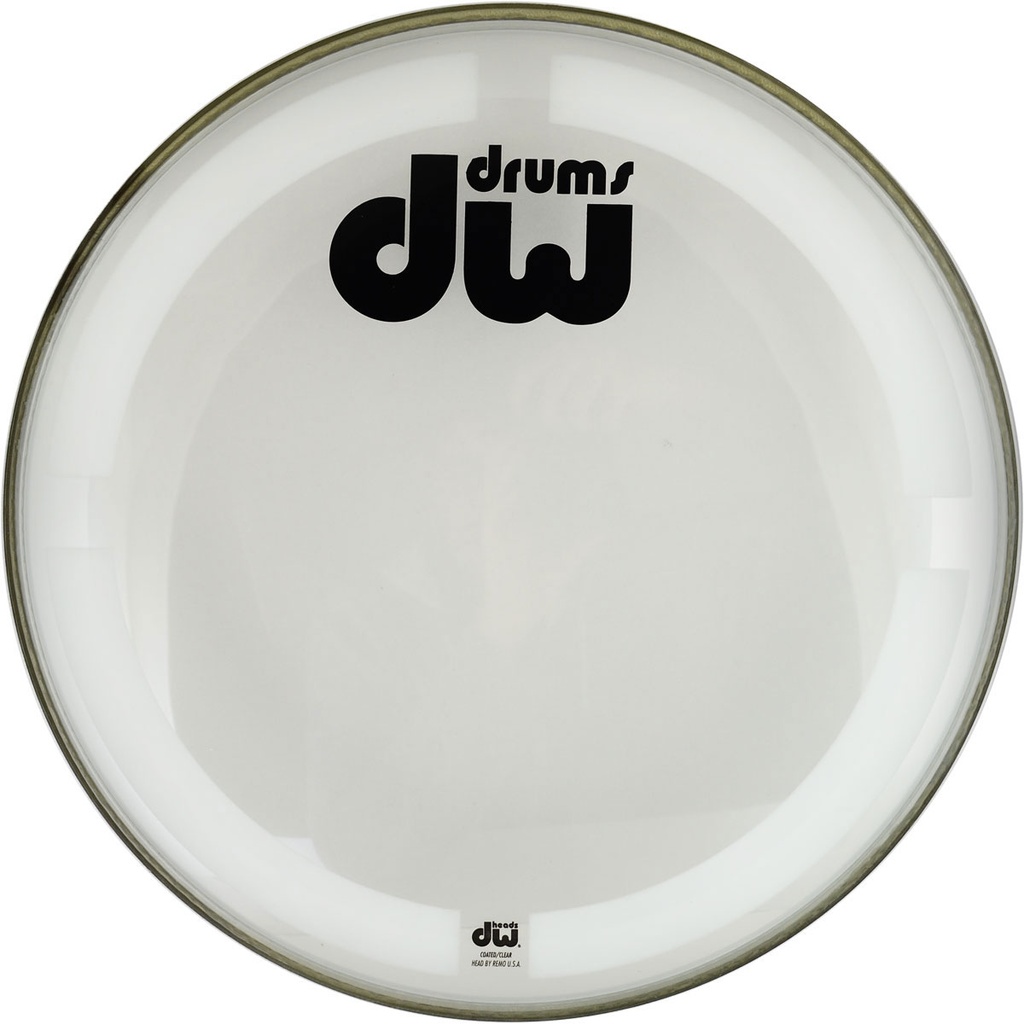 DW 16" Coated Clear Bass Drum Head